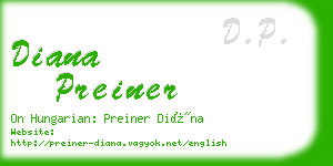 diana preiner business card